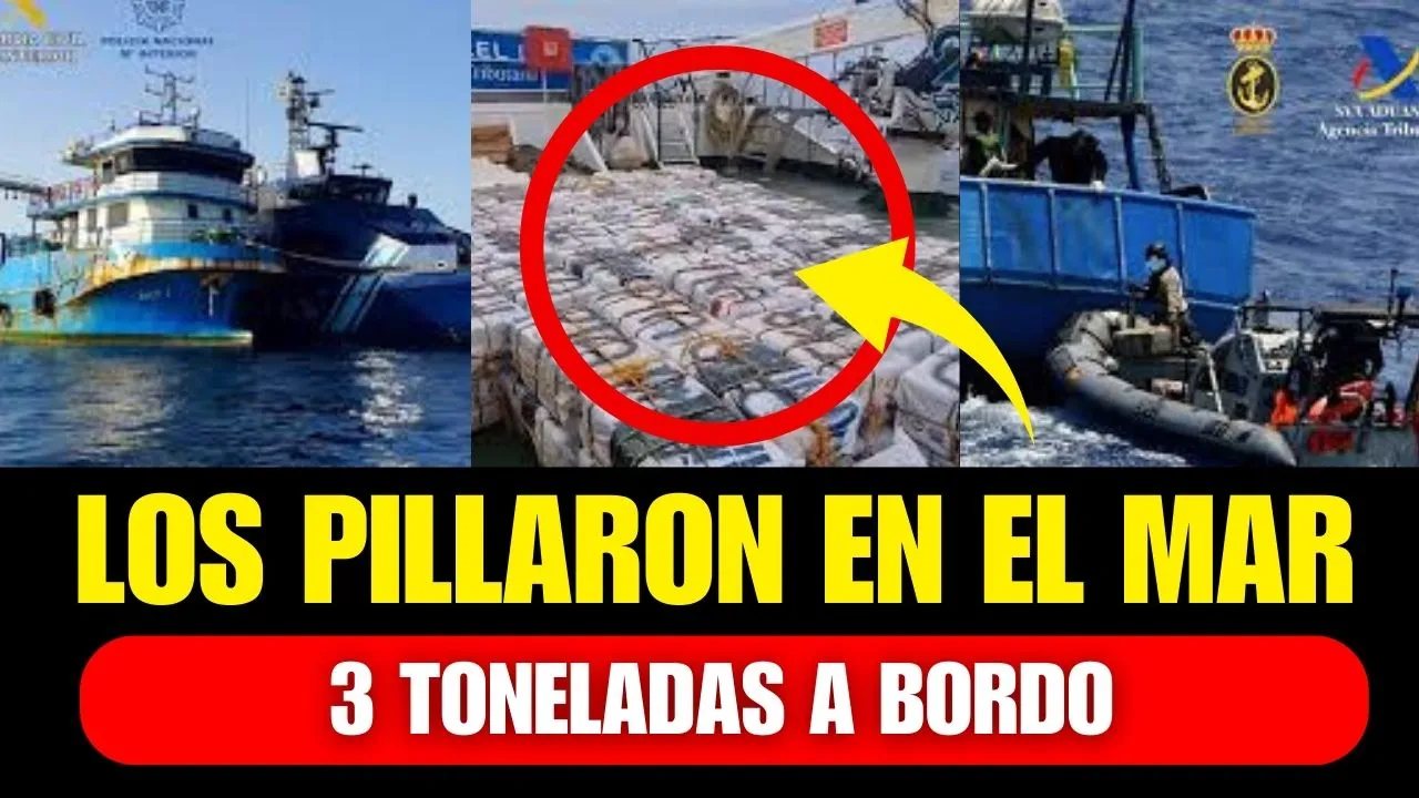 Guardia Civil intercepta pesquero con 3 toneladas de cocaína en Canarias