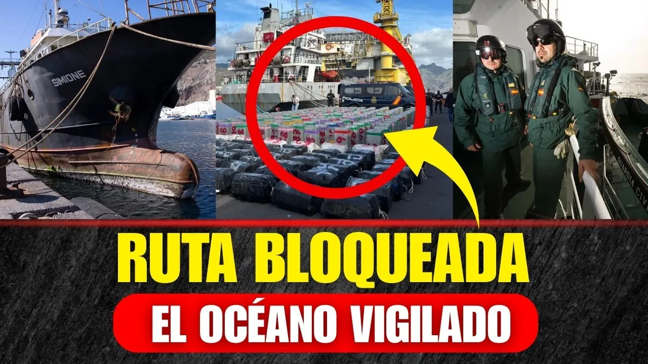 Así interceptaron un buque con casi 10 toneladas de cocaína en pleno Atlántico